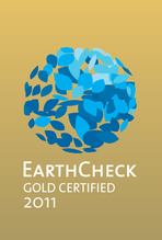 Earth Check Gold Certified 2011 Award.